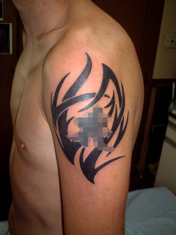 東京八王子 初代彫央 トライバルタトゥーtri00033